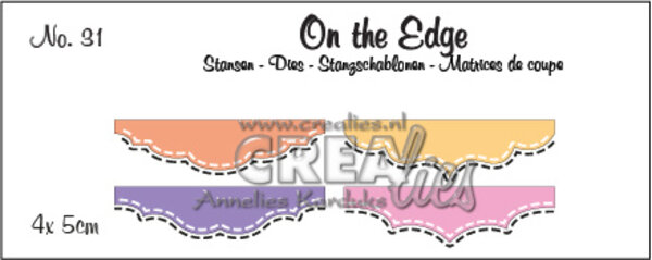 Crealies On The Edge Stansen No. 31 Mini 3 met Dubbele Stiksteeklijn (CLOTE31) Crealies On The Edge Stansen No. 31 Mini 3 met Dubbele Stiksteeklijn (CLOTE31)