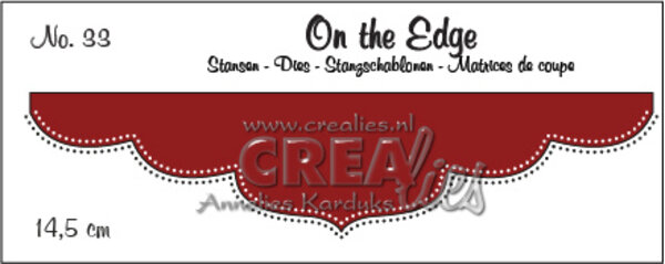 Crealies On The Edge Stansen No. 33 met Dubbele Stippenlijn (CLOTE33)
