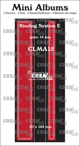 Crealies Mini Albums Bindsysteem E (Rug 15 mm) (CLMA15)