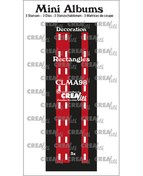 Crealies Mini Albums Decoration No. 98 Rectangles (CLMA98)