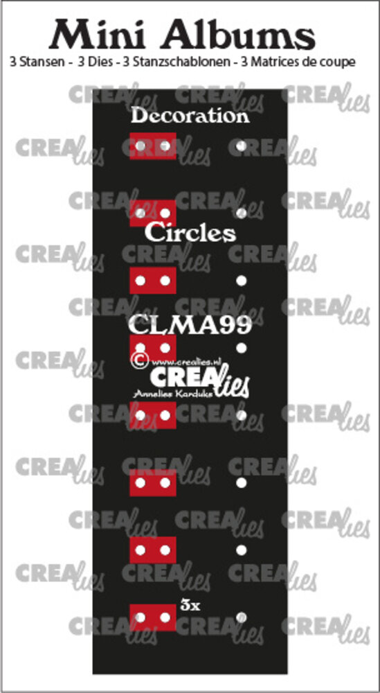 Crealies Mini Albums Decoratie No. 99 Cirkels (CLMA99)