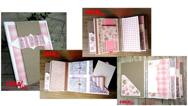 Crealies Mini Albums XL Binding System A (Spine 7 mm) Smooth (CLMAXL07)