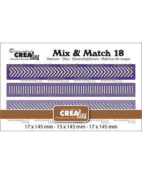 Crealies Mix & Match Stansen No. 18 Strips A (CLMIX18)
