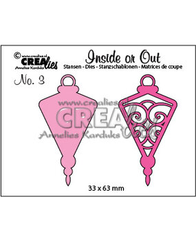 Crealies Inside Or Out Stansen No. 3 Kerstbal C (CLIO03)