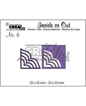 Crealies Inside Or Out Stansen No. 6 Corners A (CLIO06)