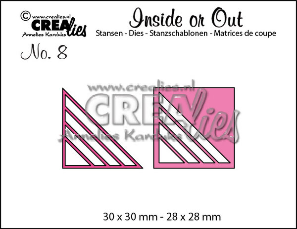 Crealies Inside Or Out Stansen No. 8 Corners C (CLIO08)