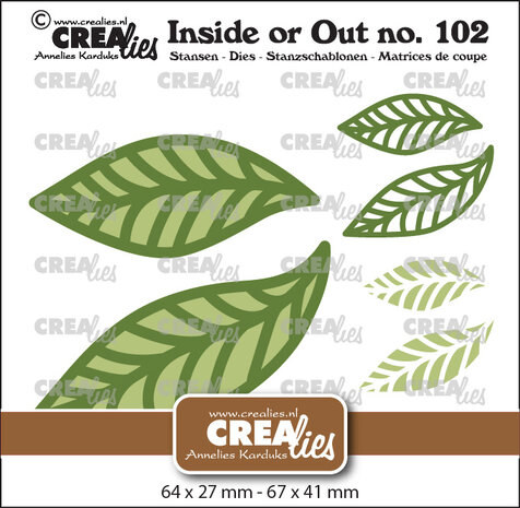 Crealies Inside Or Out Stansen No. 102 Bladeren A (CLIO102)