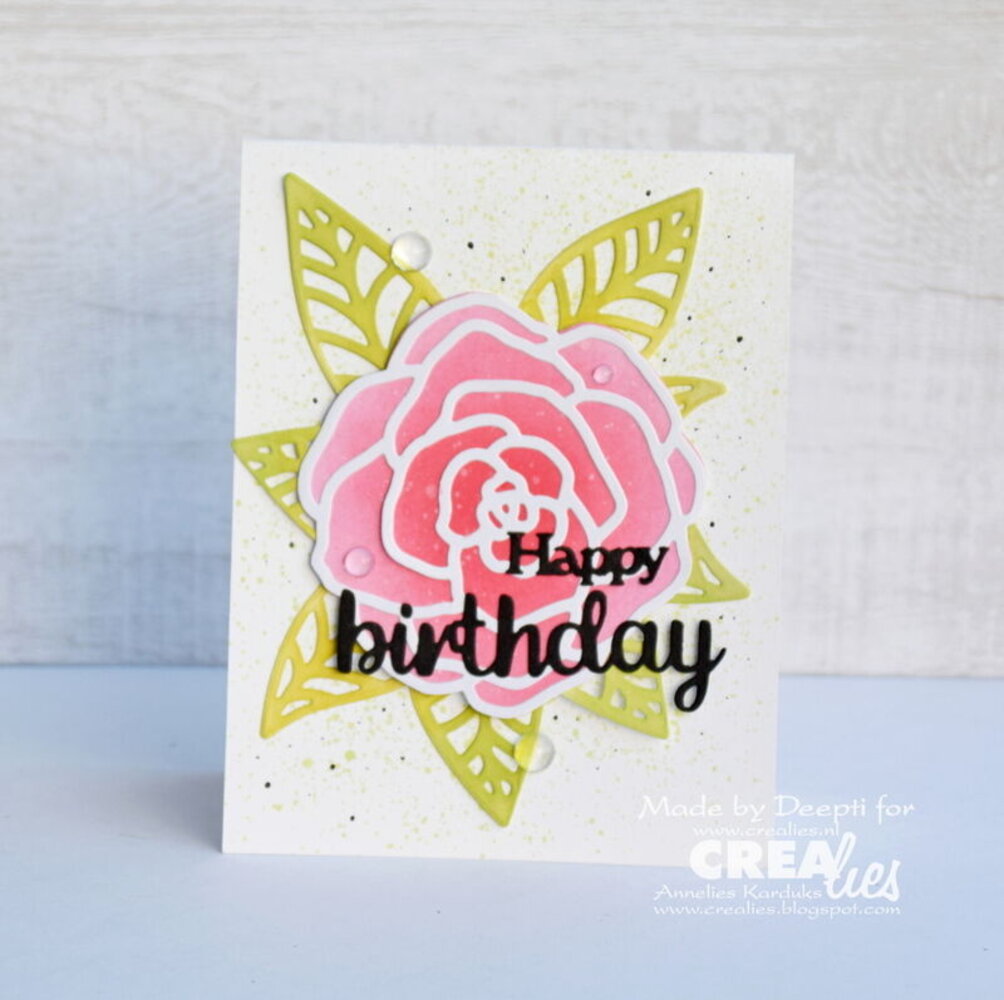 Crealies Inside Or Out Stansen No. 102 Bladeren A (CLIO102)