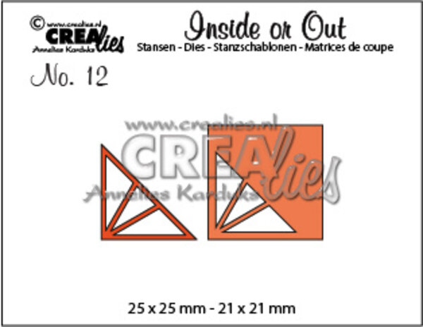 Crealies Inside Or Out Dies No. 12 Corners F Triangle (CLIO12) Crealies Inside Or Out Dies No. 12 Corners F Triangle (CLIO12)