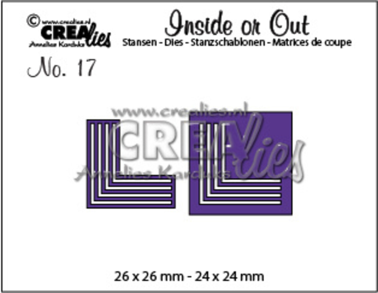 Crealies Inside Or Out Stansen No. 17 Corners K (CLIO17)