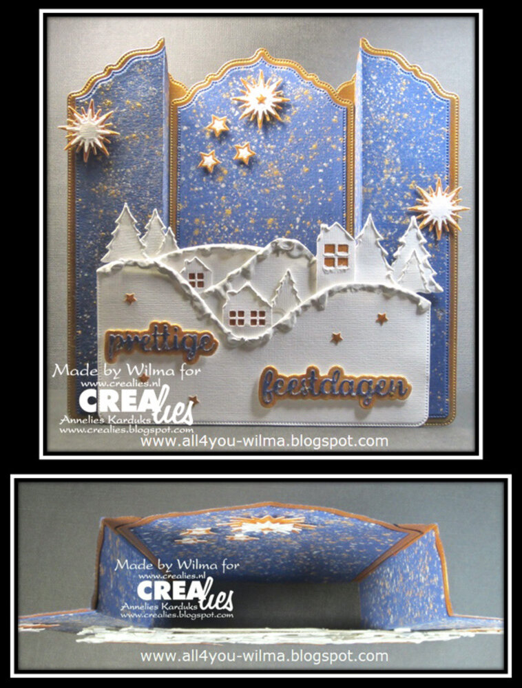 Crealies Big Labelzz & Tagzz Stansen No. 17 Met Stippenlijn (CLBigLT17)