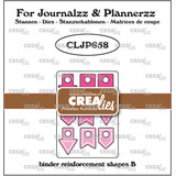 Crealies For Journalzz & Plannerzz Dies Binder Reinforcement Shapes B (CLJP658)