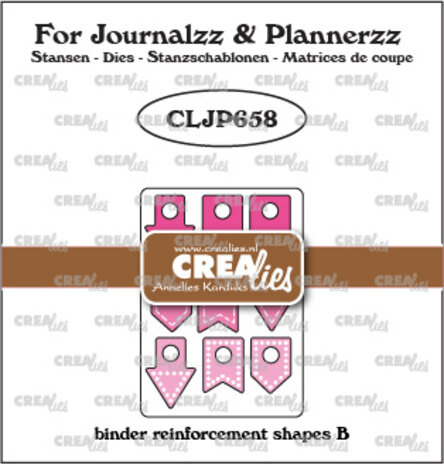 Crealies For Journalzz & Plannerzz Dies Binder Reinforcement Shapes B (CLJP658) Crealies For Journalzz & Plannerzz Dies Binder Reinforcement Shapes B (CLJP658)