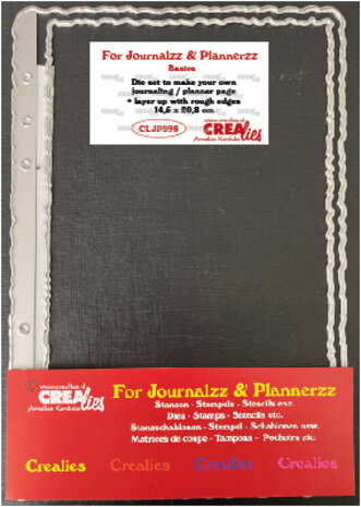 Crealies For Journalzz & Plannerzz Stansen Journaling/Planner Pagina + extra Laag met Ruwe Randen (CLJP996)