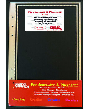 Crealies For Journalzz & Plannerzz Dies Journaling/Planner Page + Layer Up w/ Stitchline (CLJP997)