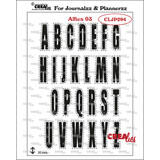 Crealies For Journalzz & Plannerzz Stempels Alfies 03 (CLJP294)