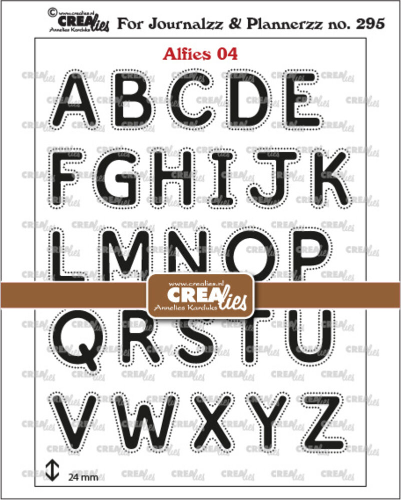 Crealies For Journalzz & Plannerzz Stamps No. 4 Alfies: Capital Letters (CLJP295)
