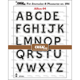 Crealies For Journalzz & Plannerzz Stamps No. 4 Alfies: Capital Letters (CLJP295)