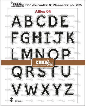 Crealies For Journalzz & Plannerzz Stempels Alfies No. 4 (CLJP295)