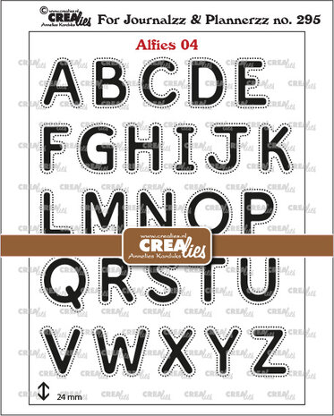 Crealies For Journalzz & Plannerzz Stamps No. 4 Alfies: Capital Letters (CLJP295)