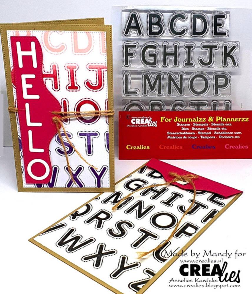 Crealies For Journalzz & Plannerzz Stamps No. 4 Alfies: Capital Letters (CLJP295) Crealies For Journalzz & Plannerzz Stamps No. 4 Alfies: Capital Letters (CLJP295)