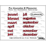 Crealies For Journalzz & Plannerzz Stansen Maanden NL (CLJP601NL)