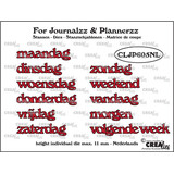Crealies For Journalzz & Plannerzz Dies Weekdays NL (CLJP605NL)