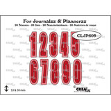 Crealies For Journalzz & Plannerzz Dies No. 3 Numbers with Shadows (CLJP609)