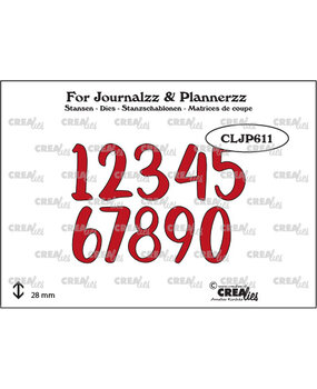 Crealies For Journalzz & Plannerzz Stansen No. 5 Cijfers (CLJP611)
