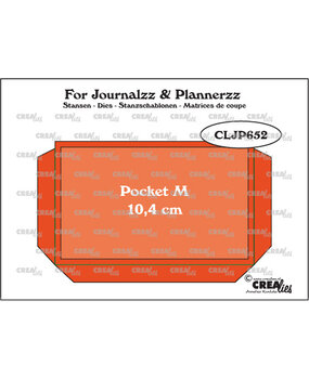 Crealies For Journalzz & Plannerzz Stansen Pocket Medium + Extra Laag (CLJP652)