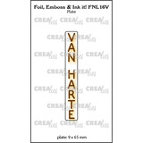 Crealies Foil Emboss & Ink It! Plate Dutch No. 16V Van Harte (FNL16V)