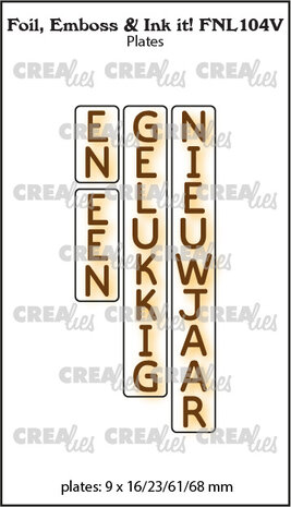 Crealies Foil Emboss & Ink It! Plate Dutch No. 104V En Een Gelukkig Nieuwjaar (FNL104V) Crealies Foil Emboss & Ink It! Plate Dutch No. 104V En Een Gelukkig Nieuwjaar (FNL104V)