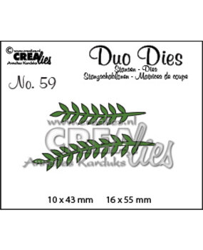 Crealies Duo Dies No. 59 Leaves 13 (CLDD59)