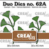 Crealies Duo Stansen No. 62A Blaadjes 14 Spiegelbeeld (CLDD62A)