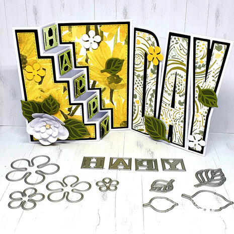 Crealies Duo Dies No. 64 Leaves 16, Solid + Open (CLDD64)