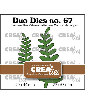 Crealies Duo Stansen No. 67 Blaadjes 18 Dichte (CLDD67)
