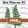 Crealies Duo Dies No. 67 Leaves 18 Solid (CLDD67) Crealies Duo Dies No. 67 Leaves 18 Solid (CLDD67)