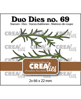Crealies Duo Dies No. 69 Branches A, Small (CLDD69)