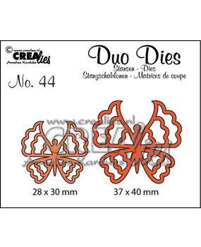 Crealies Duo Dies No. 44 Butterflies 6 (CLDD44)