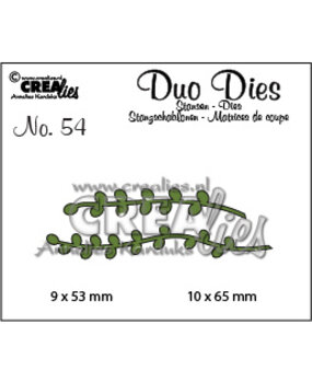 Crealies Duo Dies No. 54 Leaves 9 (CLDD54)