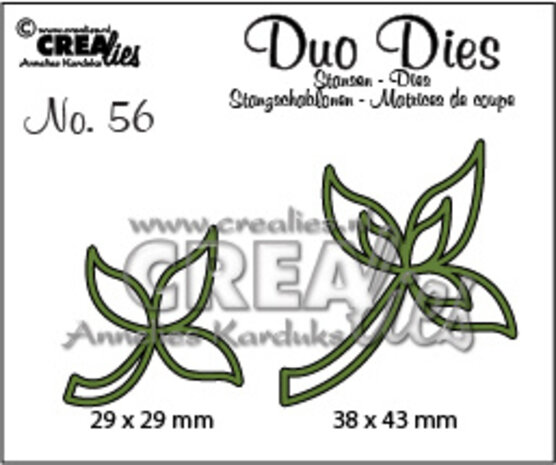 Crealies Duo Dies No. 56 Leaves 10 (CLDD56)