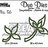 Crealies Duo Stansen No. 56 Blaadjes 10 (CLDD56)