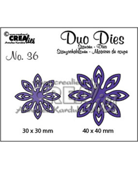 Crealies Duo Dies No. 36 Flowers 18 (CLDD36)