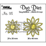 Crealies Duo Stansen No. 35 Bloemen 17 (CLDD35)