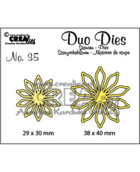 Crealies Duo Stansen No. 35 Bloemen 17 (CLDD35)