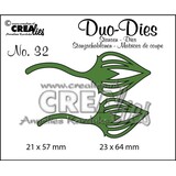 Crealies Duo Stansen No. 32 Blaadjes 2 (CLDD32)