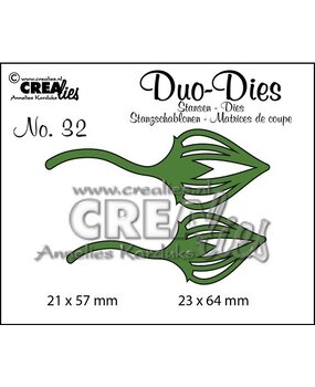 Crealies Duo Stansen No. 32 Blaadjes 2 (CLDD32)