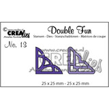 Crealies Double Fun Dies No. 13 Corners 1 (CLDF13)