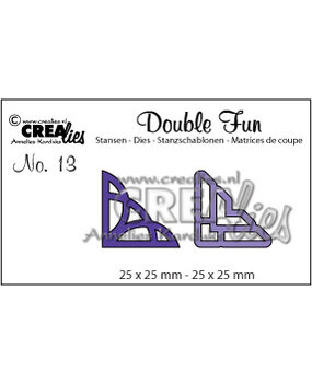 Crealies Double Fun Dies No. 13 Corners 1 (CLDF13)