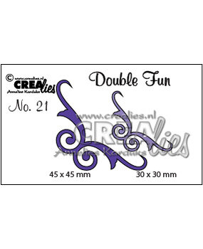 Crealies Double Fun Dies No. 21 Corners 5 (CLDF21)